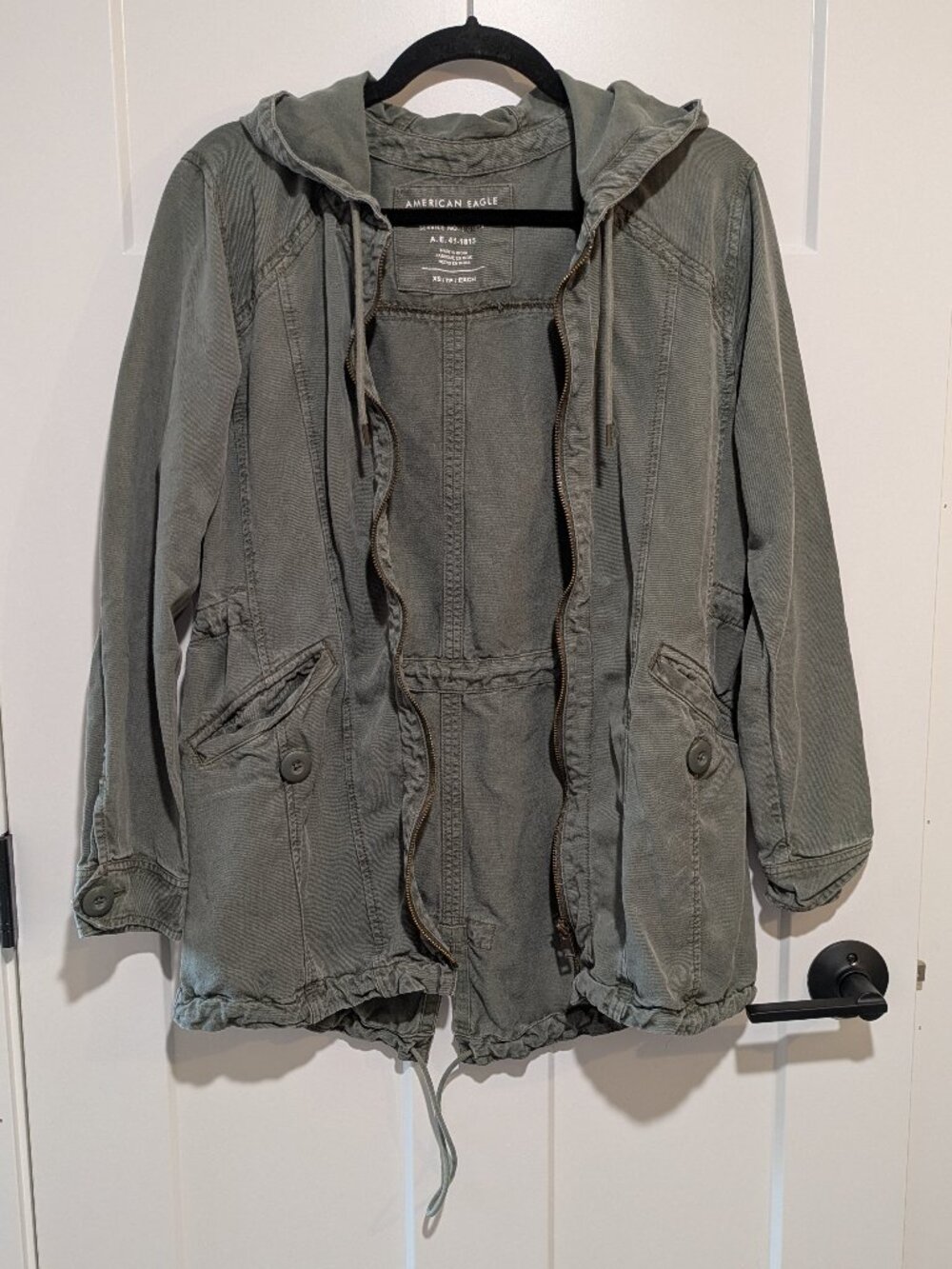 American Eagle Women’s Hooded Military Utility Parka Jacket